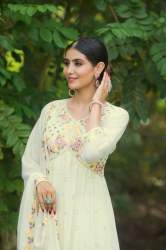 White Designer Readymade Anarkali Suit
