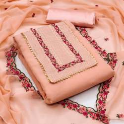 Women Georgette Sequence Work Dress Material 