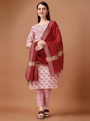Women Pure Cotton Kurti Pant Set 