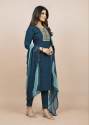 Women Roman Silk Kurti Pant With Dupatta  thumb 14