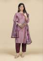 Women Roman Silk Kurti Pant With Dupatta  thumb 7