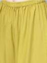 Women's Mustard Yellow Viscose Chanderi Kurta With Palazzos thumb 3