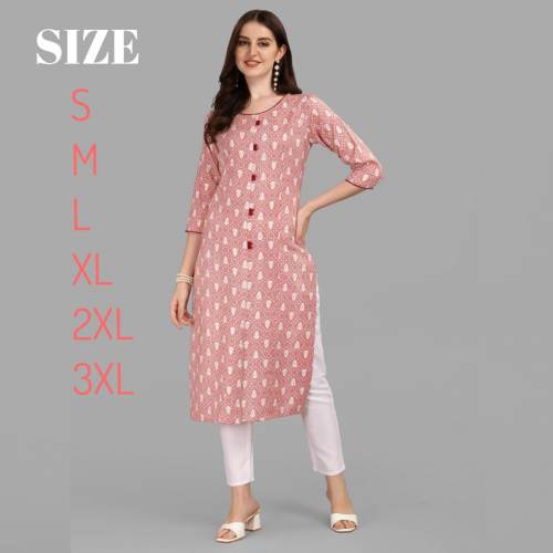 Womens Regular Rayon Kurti