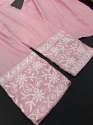 Women Soft Silk Chikankari Embroidery Work Kurti And Pant  thumb 7