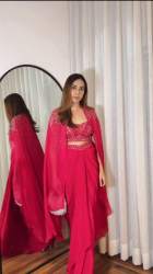 WOMENS NEW THREE PIECE WESTERN OUTFIT FOR TRENDY WEDDING SEASON