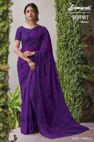 Laxmipati Georgette Saree by Sanskar Sarees