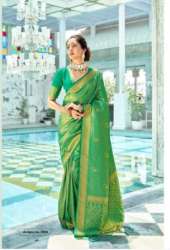 Rajyog Alankaar Green Silk Saree