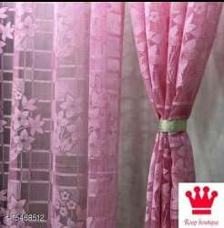 New Pink Window Curtain At Wholesale