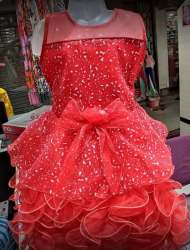 Kids Red Frock At Wholesale Price