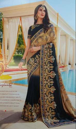 New Collection Embroidery Saree For Women by Anushka Saree House