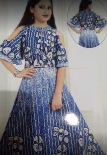 New Blue Kids Girls Frock For Women