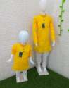 Kids haldi yellow kurta pajama thumb 2
