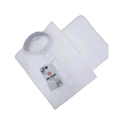 Kids White Kurta Pyjama Set 