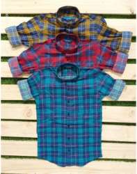 Men Casual Checks Shirt