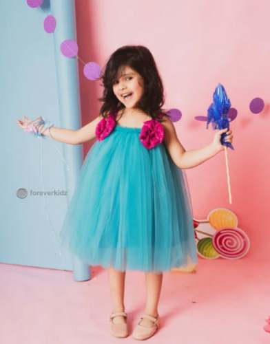 Blue Berry Tutu Frock for Kids Girls by ForeverKidz