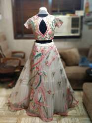 Wedding Wear Embroidered Net lehenga Choli