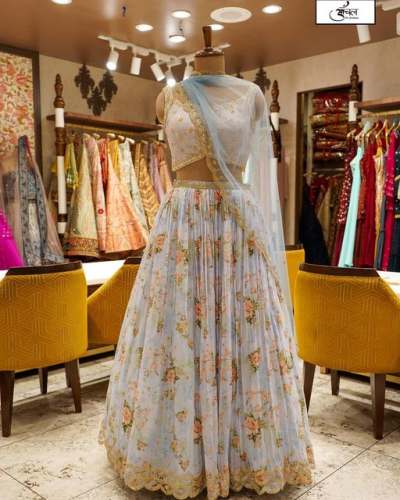 Designer Party Wear Collection Ladies Lehenga  by Aanchal in Fashion