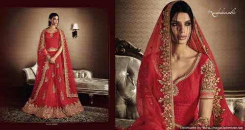 Buy Fancy Red Lehenga Choli For Women by The Ivory Needle