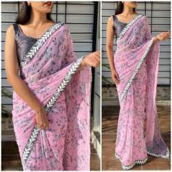 Best Selling Bella Georgette Printed Saree 