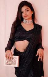 Georgette Sequence Work Saree