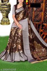 Moss chiffon Soft Silk Saree