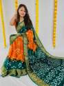 V5 Creation Presenting Art silk Foil Printed Saree thumb 4