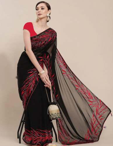 V5 Creation Presents Fire Georgette Saree Catalog by v5 creation