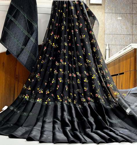 Weightless Satin Border Saree