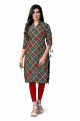 ZCK26 Straight Rayon Kurti