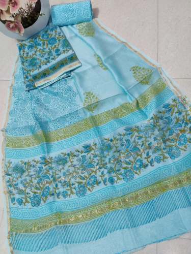 New Collection Chanderi Silk Dress Material by Quality Market
