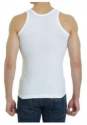 Casual White Mens Cotton Vest  thumb 1