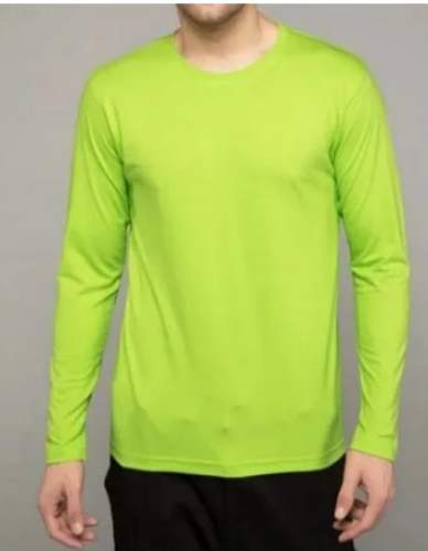 Men Full Sleeve Cotton Plain T Shirt 