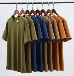 Mens Round Neck Plain T-shirt 