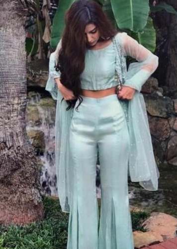 New Collection Crop Top Suit For Ladies