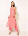 Ladies Pink Cotton Kurta thumb 3