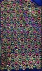 Thread Embroidered Velvet Fabric