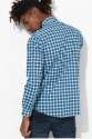 Cotton Linen Checks Mens Shirt by Green Hill thumb 1