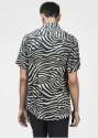 Zebra Print Half Sleeve Men Viscose Shirt thumb 2