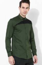 Olive Green Full Sleeve Men Shirt 