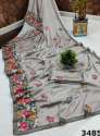 Embroidery Work Saree thumb 4