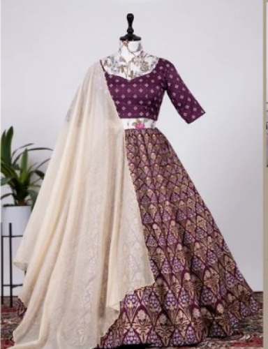 Silk Lehenga Choli by Arnika Fabrics