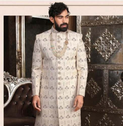 Buy Fancy Mens Ethnic Kurta Pajama Set by Roopvarsha Saree