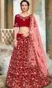 Buy Red Heavy Embroidery Lehenga Choli