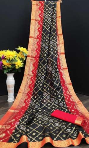 New Collection Bandhani Saree At Wholesale Rate by Kajri Saree