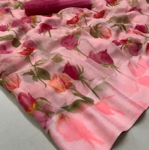 New Organza Printed Saree For Women by Kajri Saree