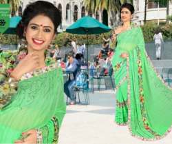 New Green Lace Border Saree At Wholesale Rate