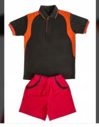 Hosiery Half Sleeves Kids School Uniform