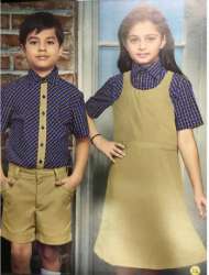 Summer Half Sleeves Kids School Uniform