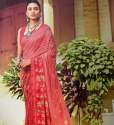 New Red Printed Saree For Women