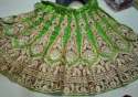 New Embroidery Green Wedding Lehenga Choli